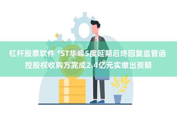 杠杆股票软件 *ST华嵘5度延期后终回复监管函 控股权收购方完成2.4亿元实缴出资额